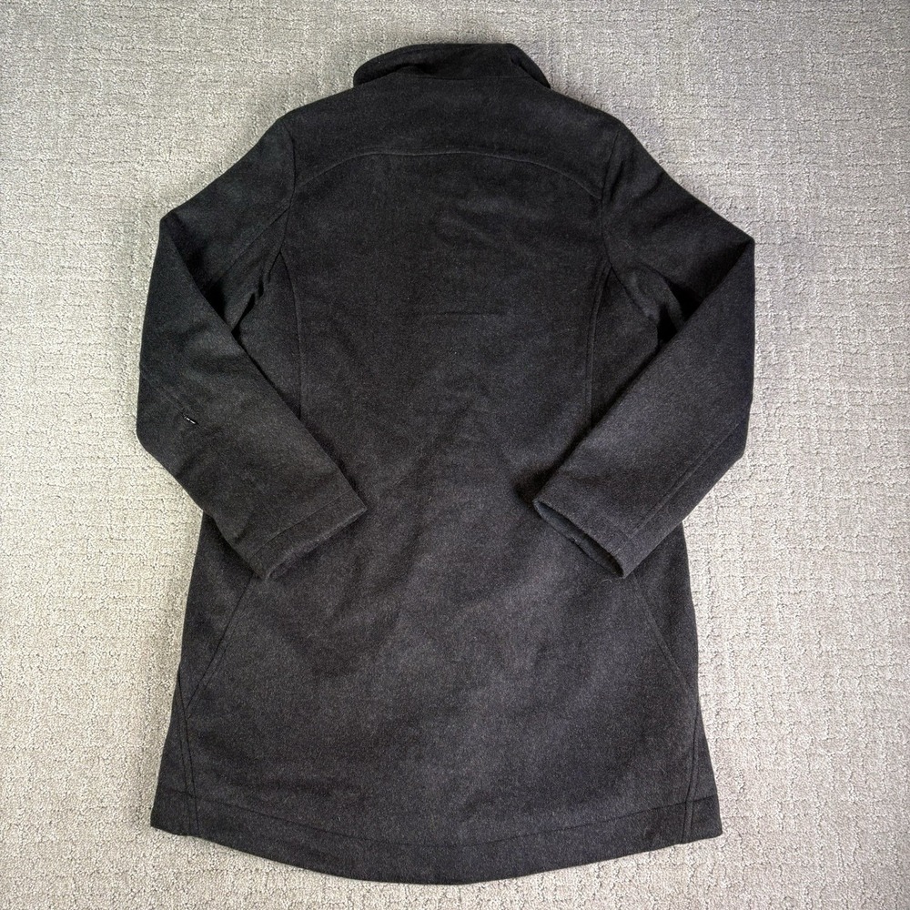 Pendleton Campbell Wool Coat Women's Small Charcoal Hudson Bay Stripe Jacket - Picture 12 of 12